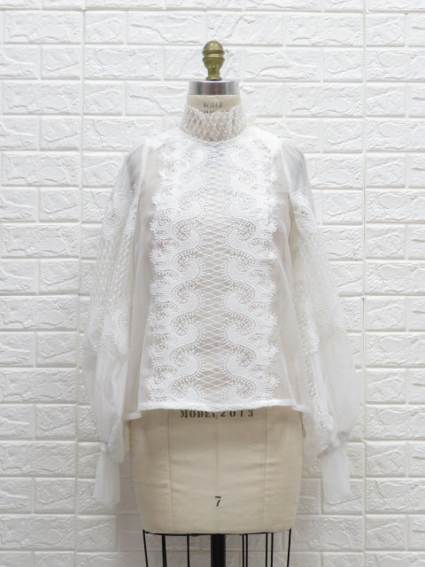 IBL25379 - white organza shirt