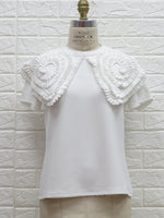Load image into Gallery viewer, IBK24871 - ruffled top in lavender &amp; white
