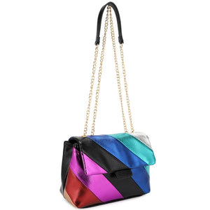 J-30960 multi colored handbag