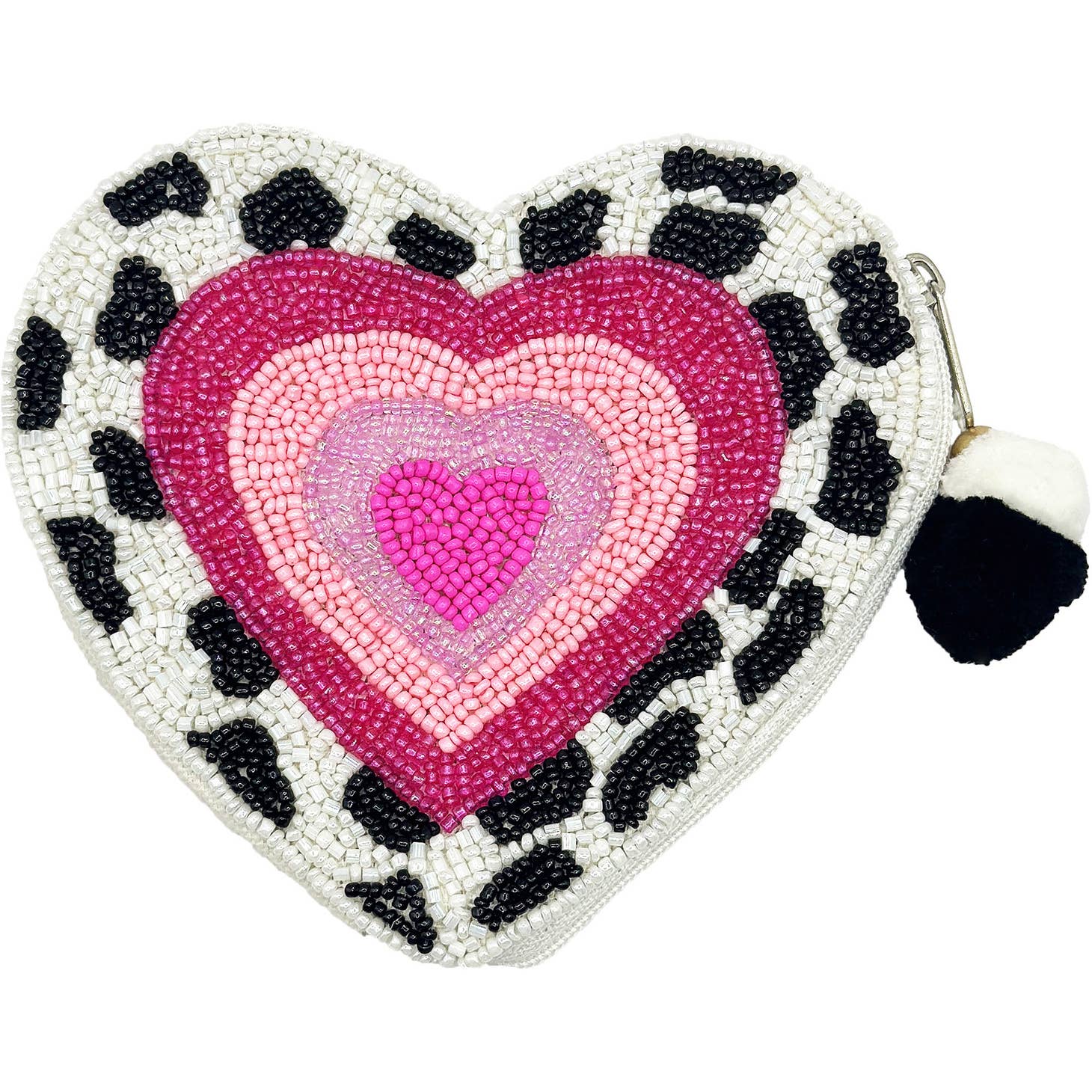 Spotted heart pouch