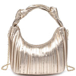 Load image into Gallery viewer, J-27746 pleated bag w/chain strap

